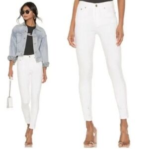 PISTOLA Jennifer Oslo White High-Waisted Skinny Jeans Women's Size 26